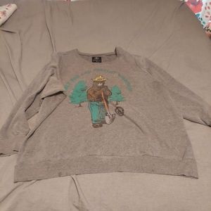 Smokey the Bear prevent wildfires sweatshirt torrid size 3